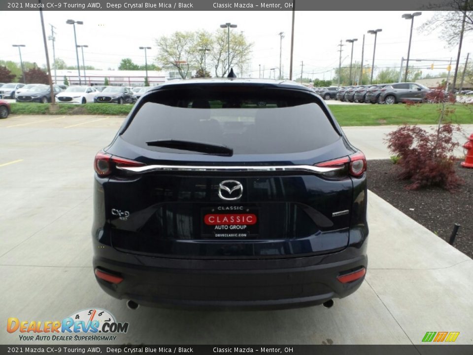 2021 Mazda CX-9 Touring AWD Deep Crystal Blue Mica / Black Photo #5