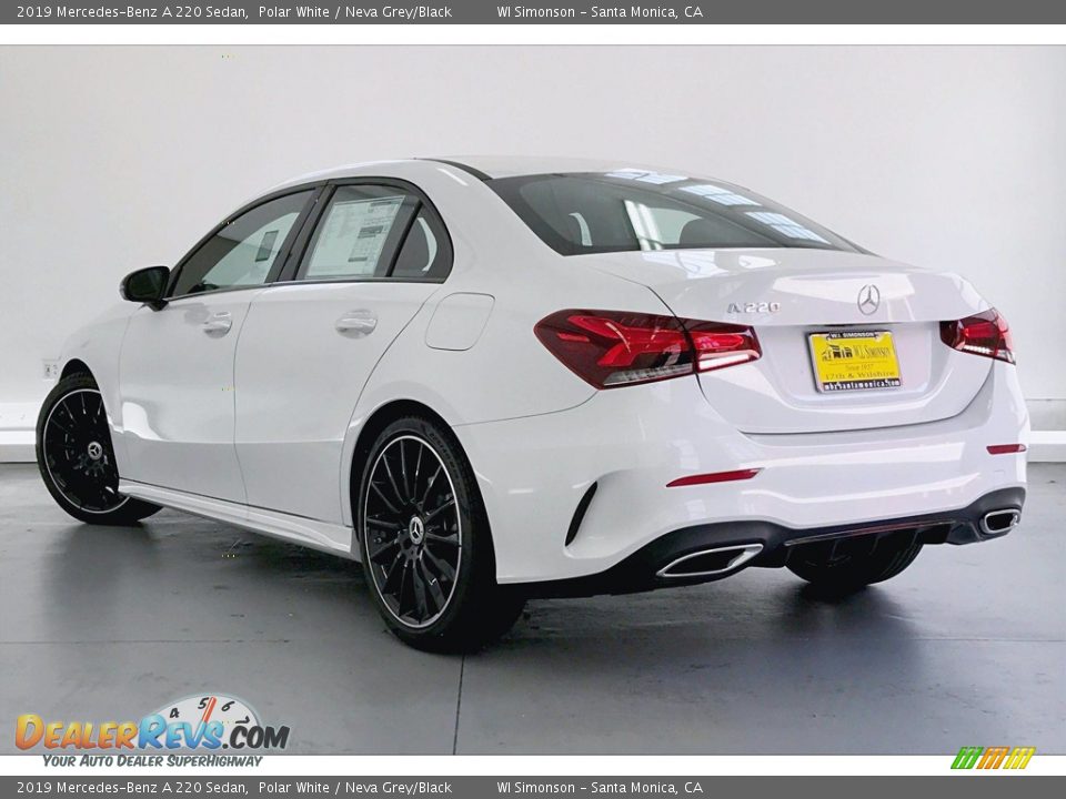 2019 Mercedes-Benz A 220 Sedan Polar White / Neva Grey/Black Photo #2