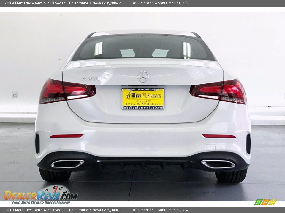 2019 Mercedes-Benz A 220 Sedan Polar White / Neva Grey/Black Photo #3