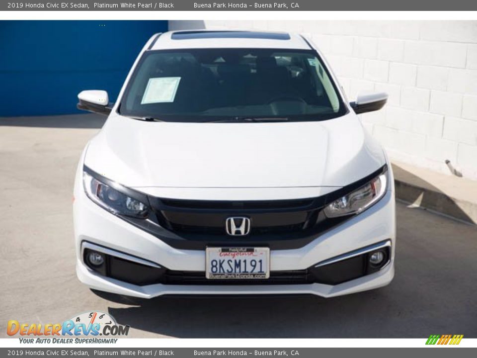 2019 Honda Civic EX Sedan Platinum White Pearl / Black Photo #7