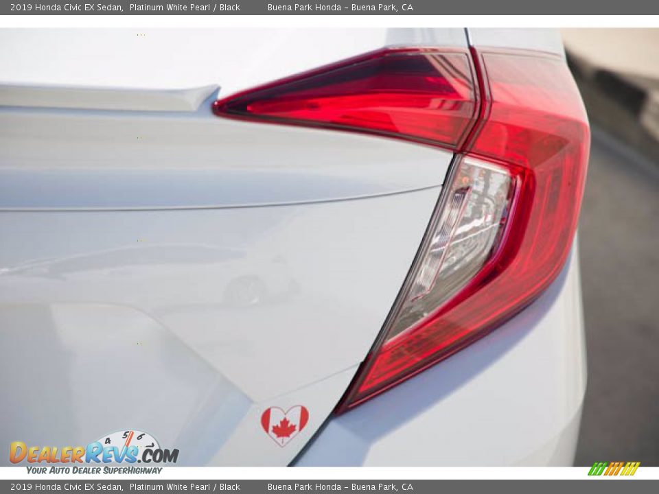 2019 Honda Civic EX Sedan Platinum White Pearl / Black Photo #11