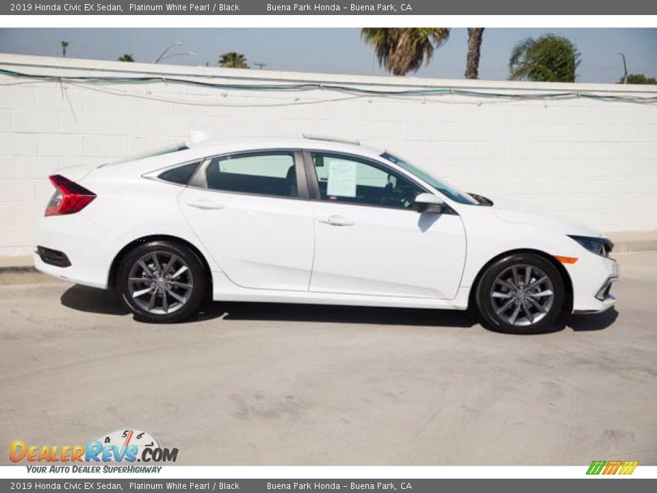 2019 Honda Civic EX Sedan Platinum White Pearl / Black Photo #12