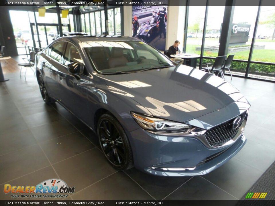 2021 Mazda Mazda6 Carbon Edition Polymetal Gray / Red Photo #1