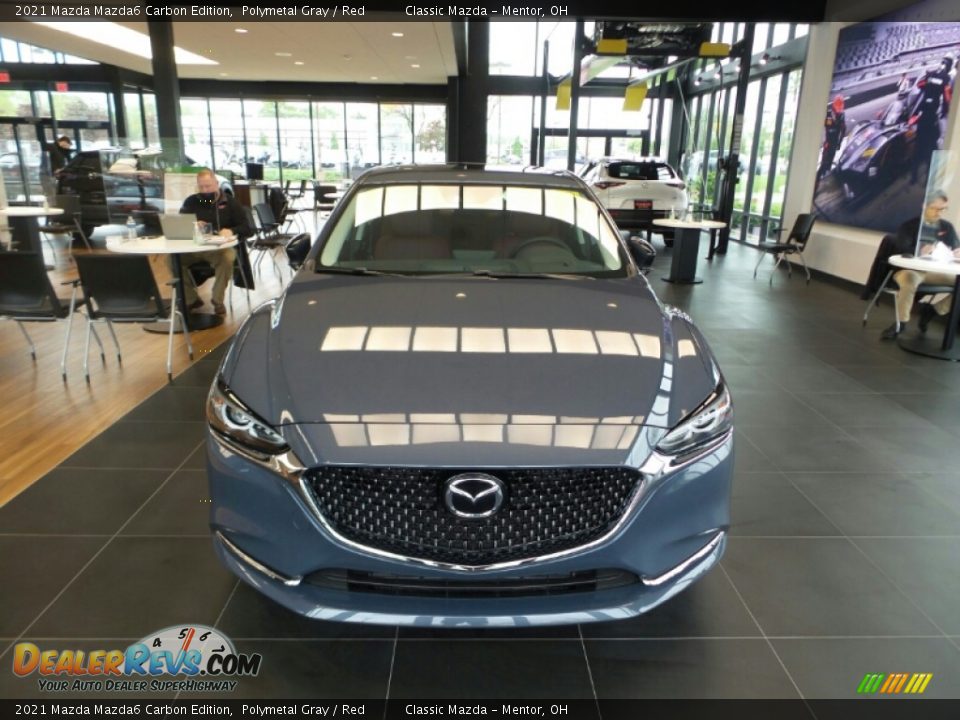 2021 Mazda Mazda6 Carbon Edition Polymetal Gray / Red Photo #2
