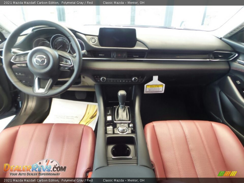 2021 Mazda Mazda6 Carbon Edition Polymetal Gray / Red Photo #3