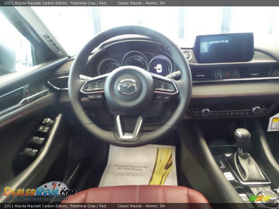 2021 Mazda Mazda6 Carbon Edition Polymetal Gray / Red Photo #4