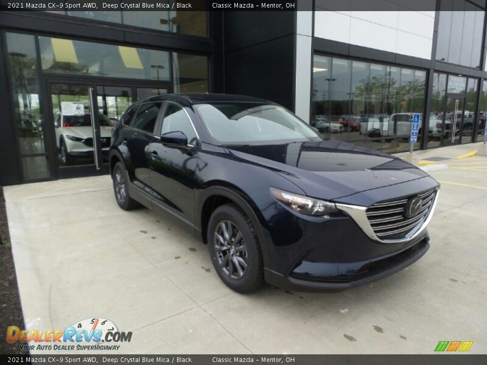 2021 Mazda CX-9 Sport AWD Deep Crystal Blue Mica / Black Photo #1