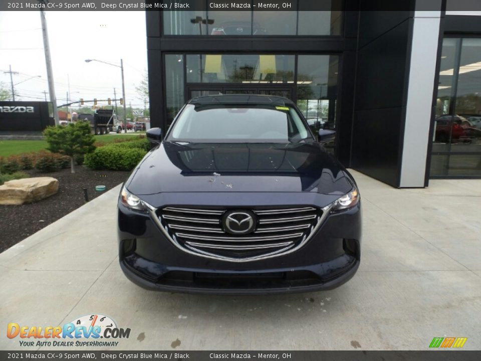 2021 Mazda CX-9 Sport AWD Deep Crystal Blue Mica / Black Photo #2