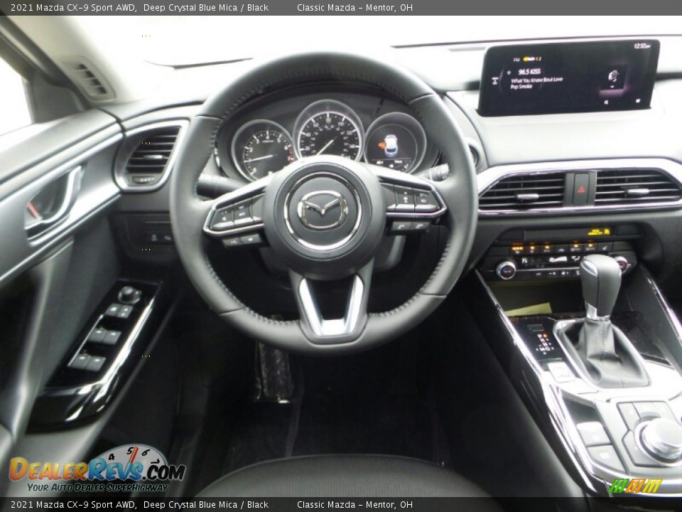 2021 Mazda CX-9 Sport AWD Deep Crystal Blue Mica / Black Photo #4