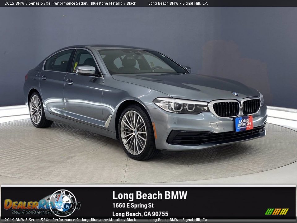 2019 BMW 5 Series 530e iPerformance Sedan Bluestone Metallic / Black Photo #1