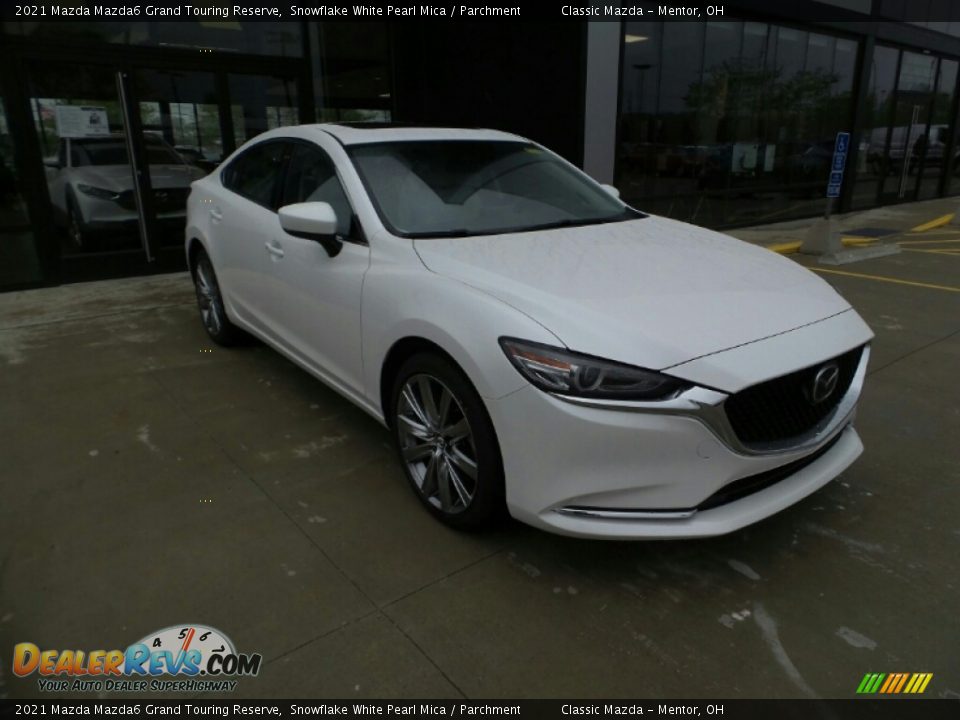 2021 Mazda Mazda6 Grand Touring Reserve Snowflake White Pearl Mica / Parchment Photo #1
