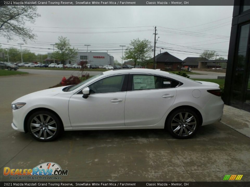 2021 Mazda Mazda6 Grand Touring Reserve Snowflake White Pearl Mica / Parchment Photo #6