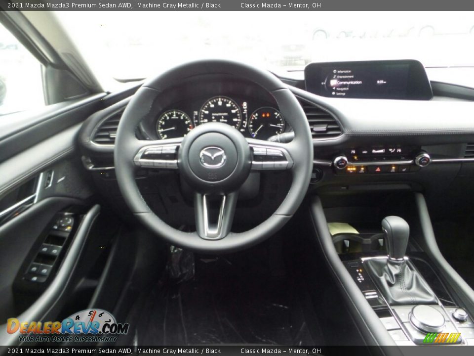 2021 Mazda Mazda3 Premium Sedan AWD Machine Gray Metallic / Black Photo #4