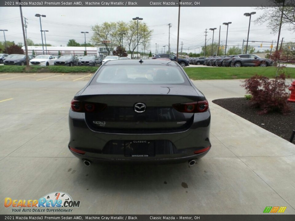 2021 Mazda Mazda3 Premium Sedan AWD Machine Gray Metallic / Black Photo #5