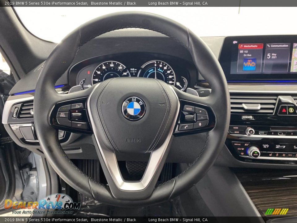 2019 BMW 5 Series 530e iPerformance Sedan Bluestone Metallic / Black Photo #18