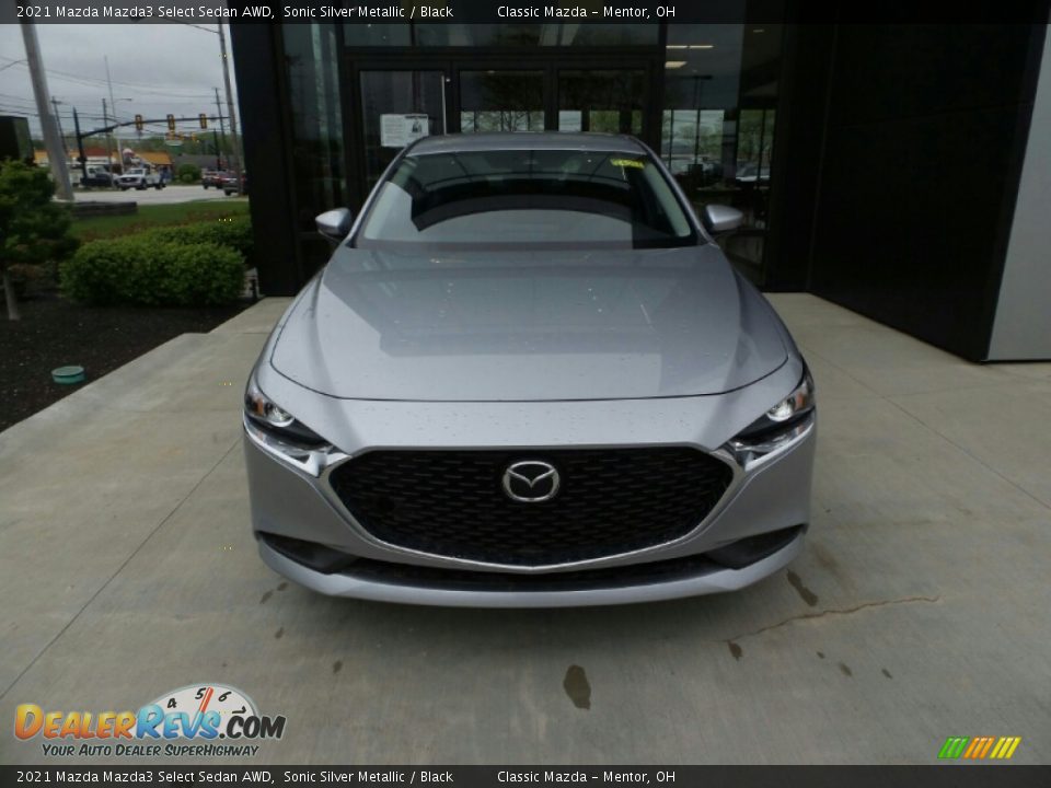 2021 Mazda Mazda3 Select Sedan AWD Sonic Silver Metallic / Black Photo #2