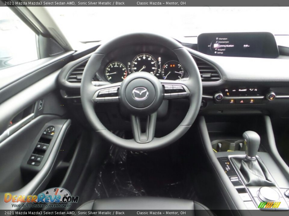 2021 Mazda Mazda3 Select Sedan AWD Sonic Silver Metallic / Black Photo #4
