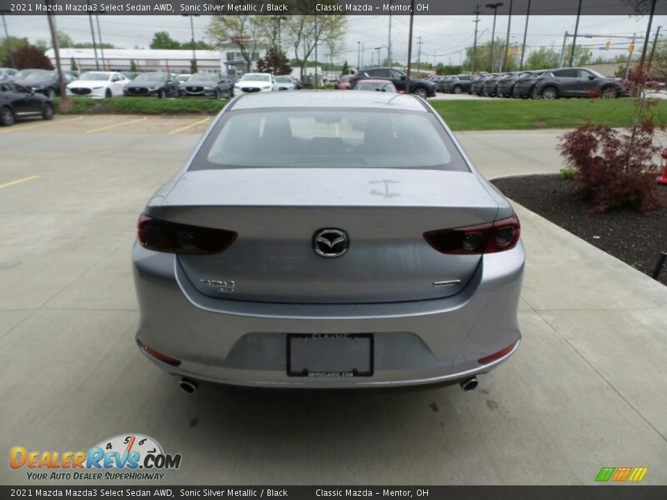 2021 Mazda Mazda3 Select Sedan AWD Sonic Silver Metallic / Black Photo #5