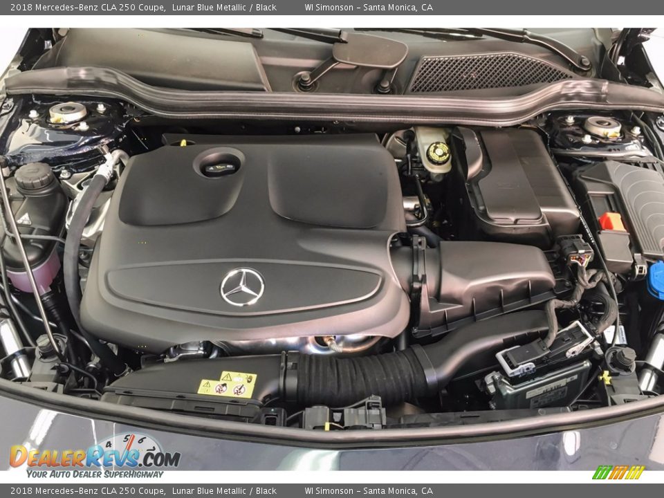 2018 Mercedes-Benz CLA 250 Coupe Lunar Blue Metallic / Black Photo #8