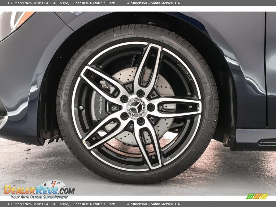 2018 Mercedes-Benz CLA 250 Coupe Lunar Blue Metallic / Black Photo #9