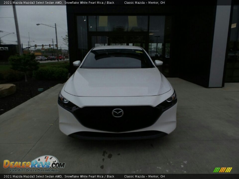 2021 Mazda Mazda3 Select Sedan AWD Snowflake White Pearl Mica / Black Photo #2