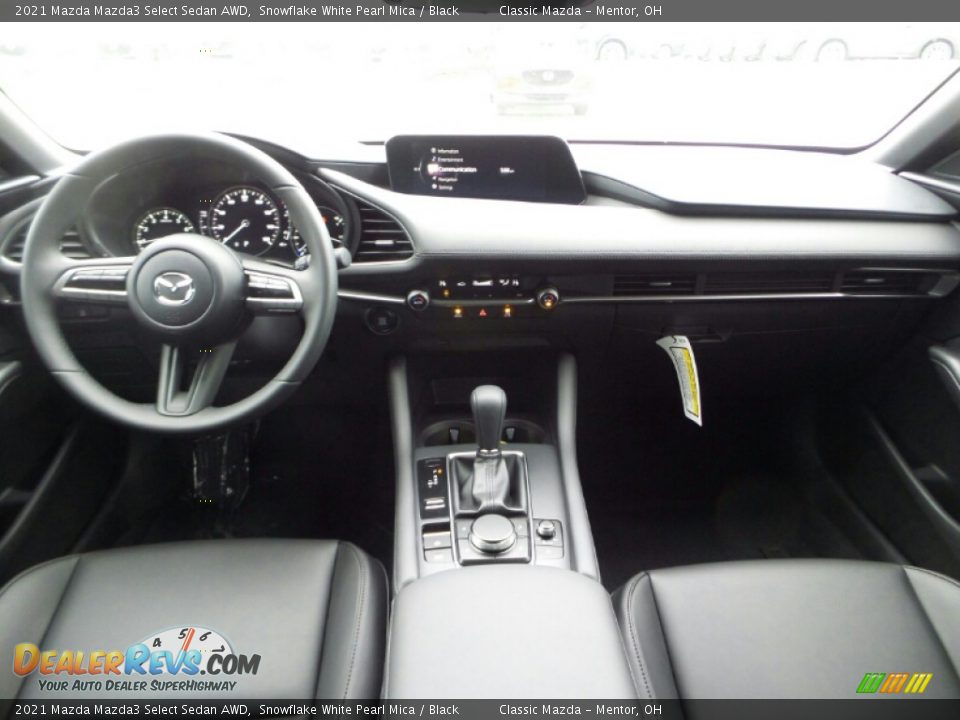 2021 Mazda Mazda3 Select Sedan AWD Snowflake White Pearl Mica / Black Photo #3