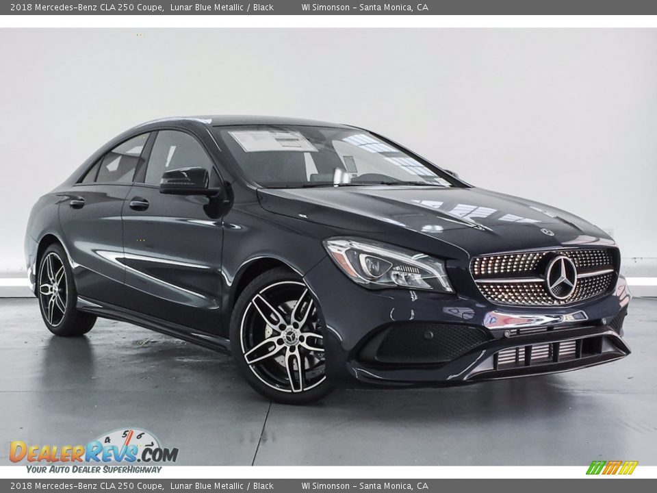 2018 Mercedes-Benz CLA 250 Coupe Lunar Blue Metallic / Black Photo #12