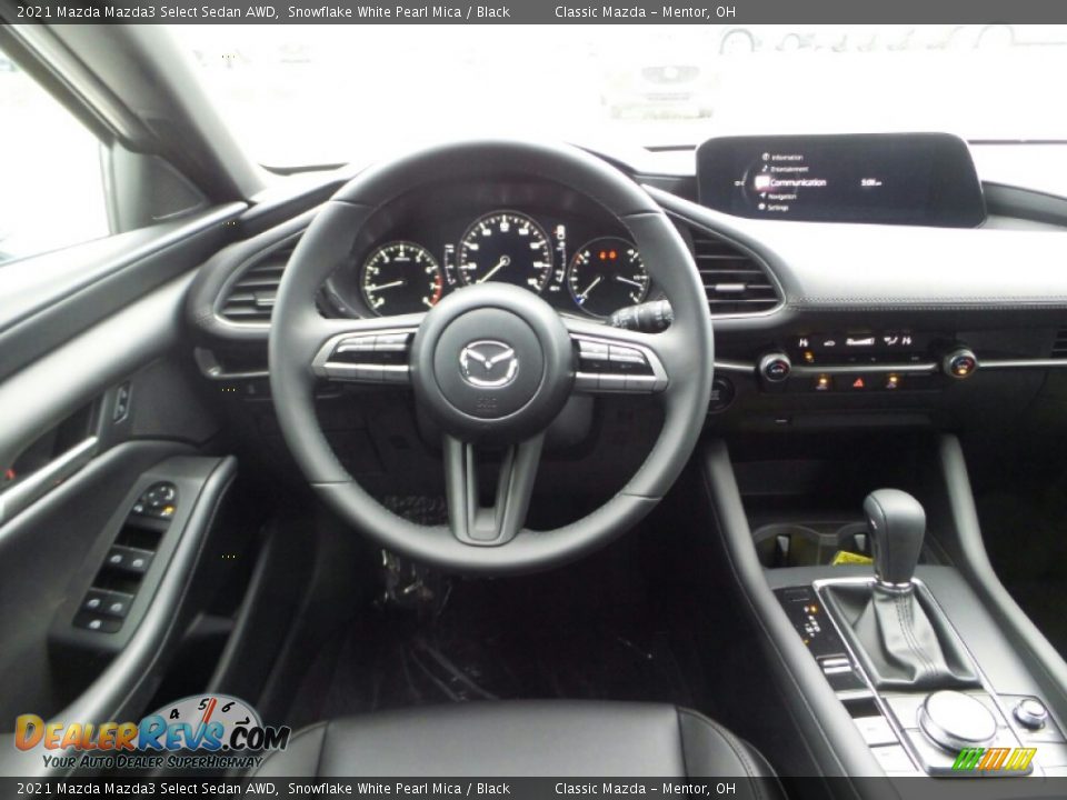 2021 Mazda Mazda3 Select Sedan AWD Snowflake White Pearl Mica / Black Photo #4
