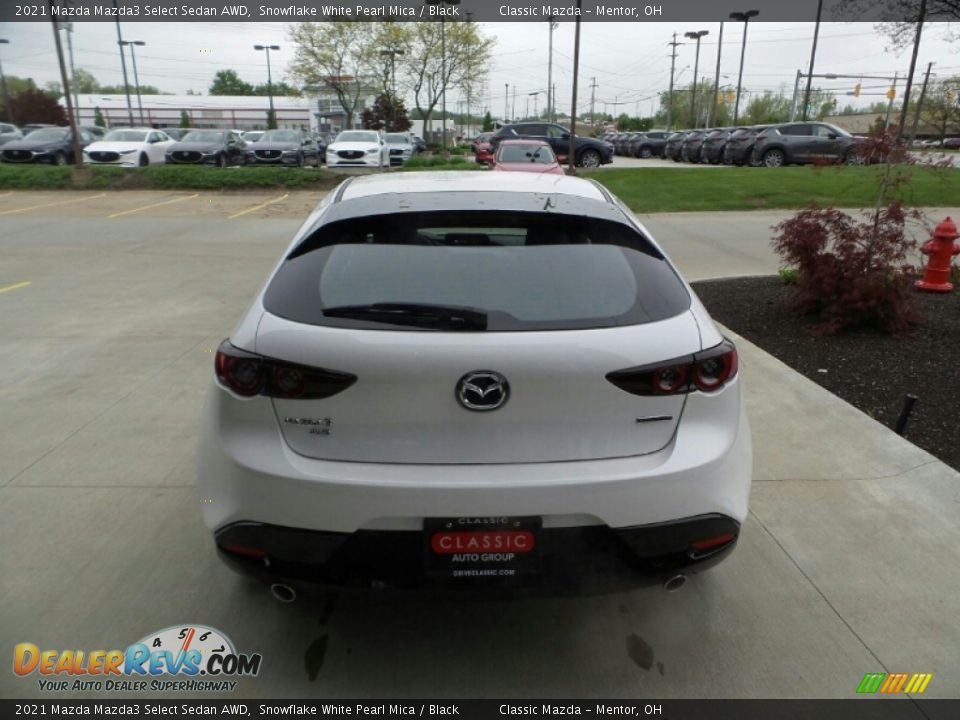 2021 Mazda Mazda3 Select Sedan AWD Snowflake White Pearl Mica / Black Photo #5