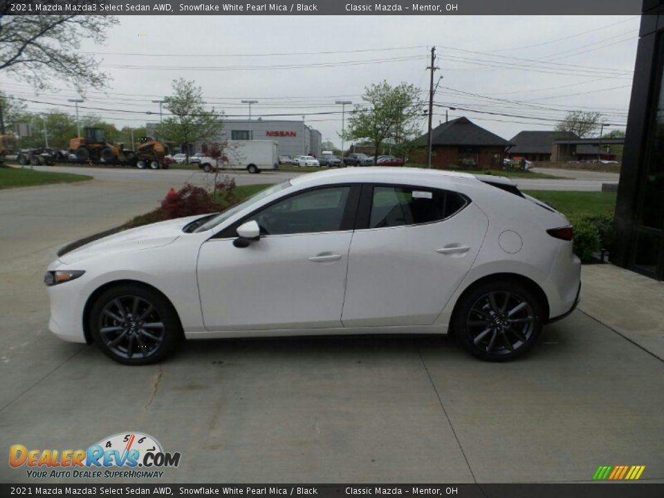 2021 Mazda Mazda3 Select Sedan AWD Snowflake White Pearl Mica / Black Photo #6