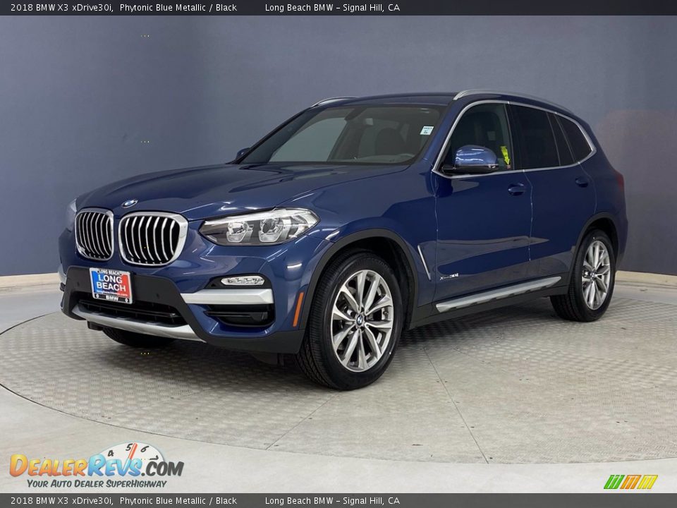 2018 BMW X3 xDrive30i Phytonic Blue Metallic / Black Photo #3