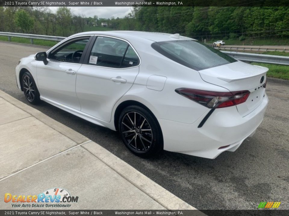 2021 Toyota Camry SE Nightshade Super White / Black Photo #2