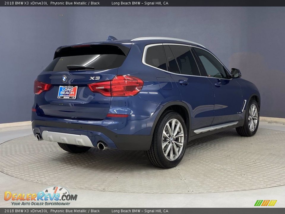 2018 BMW X3 xDrive30i Phytonic Blue Metallic / Black Photo #5