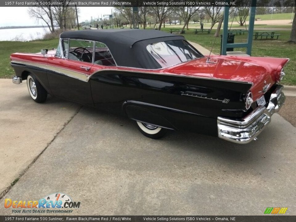 Raven Black/Flame Red 1957 Ford Fairlane 500 Sunliner Photo #1