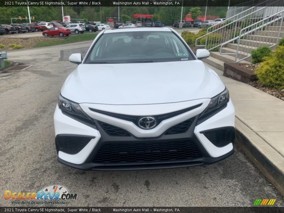 2021 Toyota Camry SE Nightshade Super White / Black Photo #17