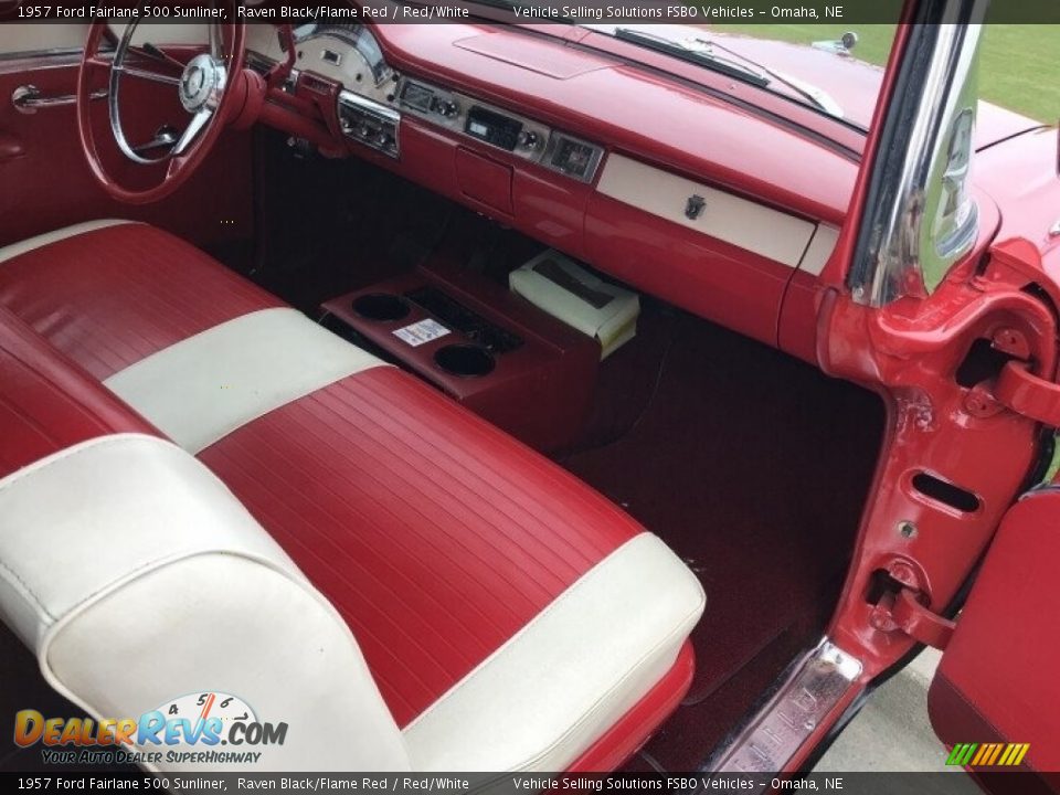 Red/White Interior - 1957 Ford Fairlane 500 Sunliner Photo #12