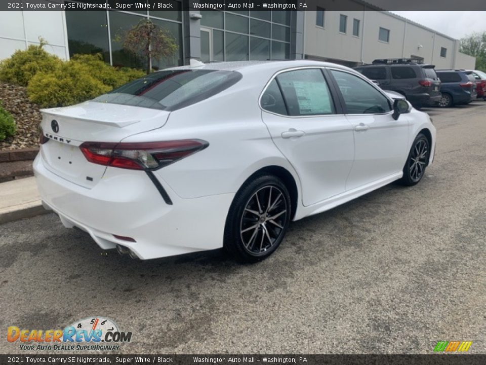 2021 Toyota Camry SE Nightshade Super White / Black Photo #20