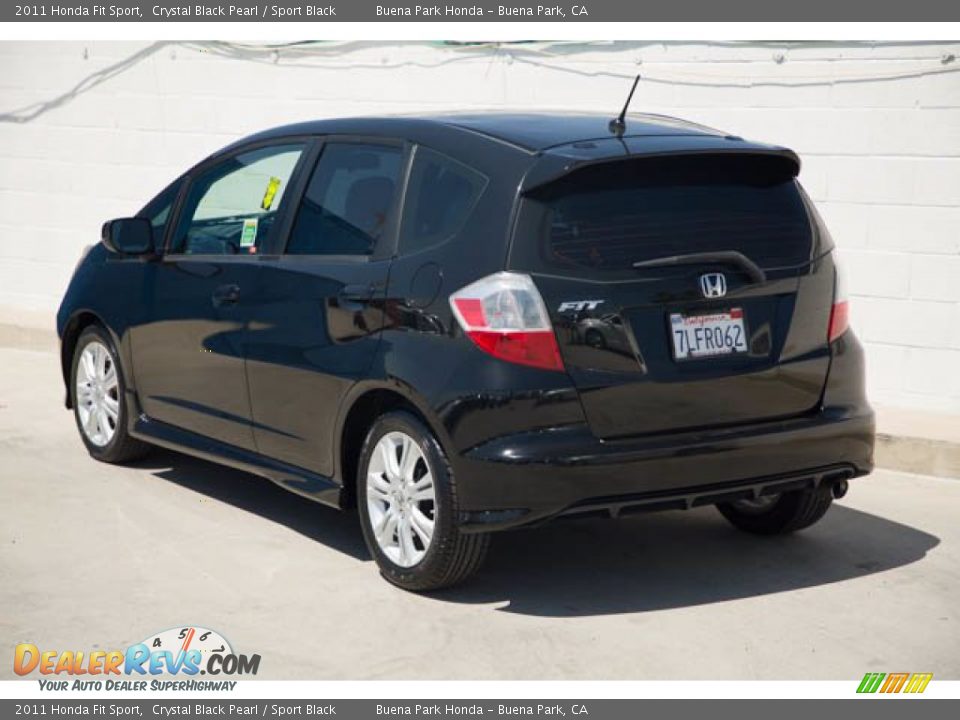 2011 Honda Fit Sport Crystal Black Pearl / Sport Black Photo #2