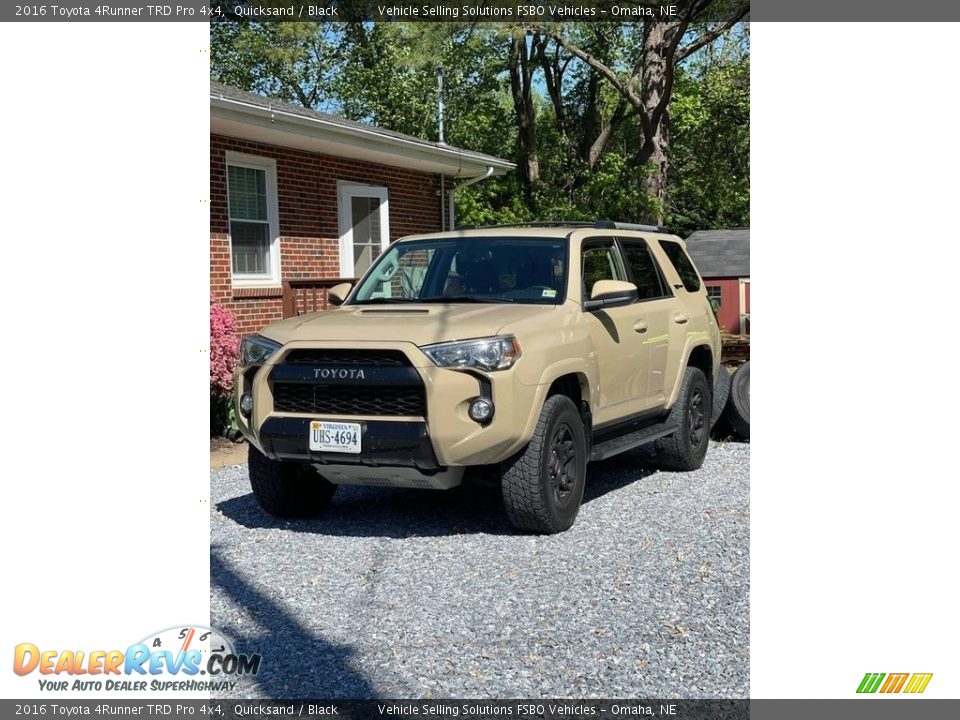 2016 Toyota 4Runner TRD Pro 4x4 Quicksand / Black Photo #1