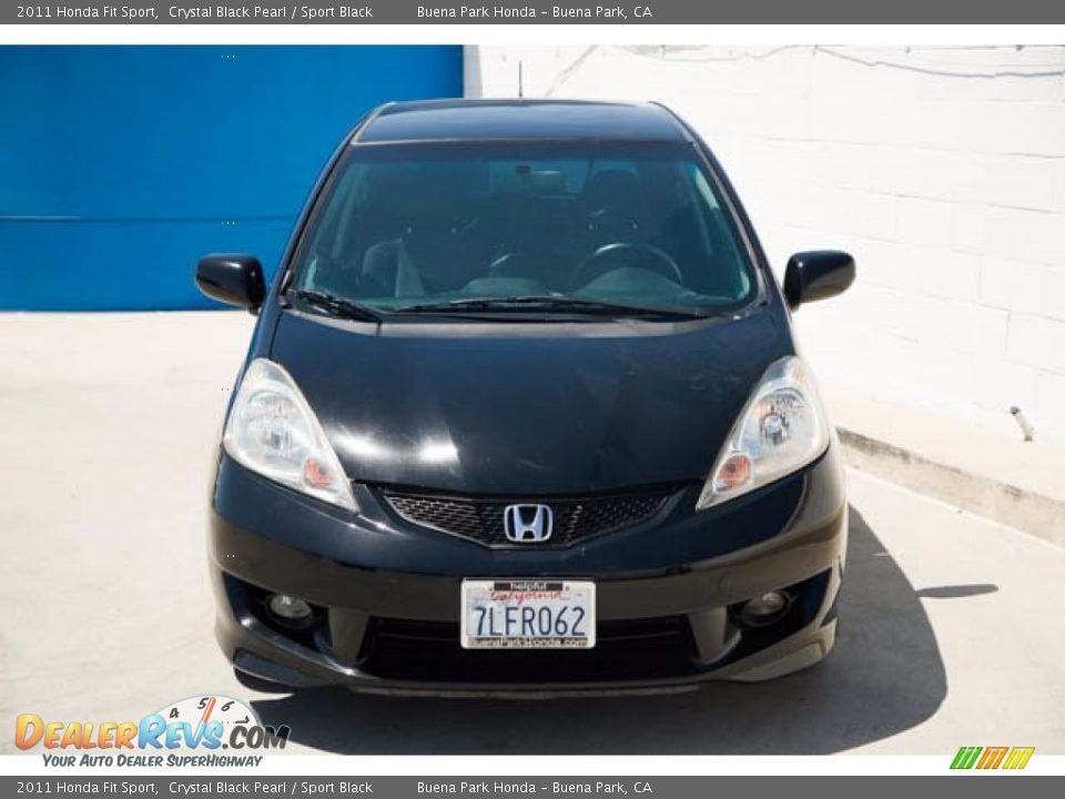 2011 Honda Fit Sport Crystal Black Pearl / Sport Black Photo #7