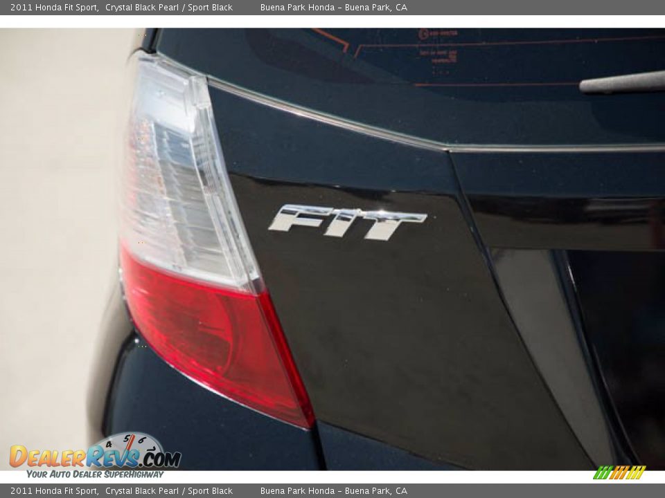 2011 Honda Fit Sport Crystal Black Pearl / Sport Black Photo #10