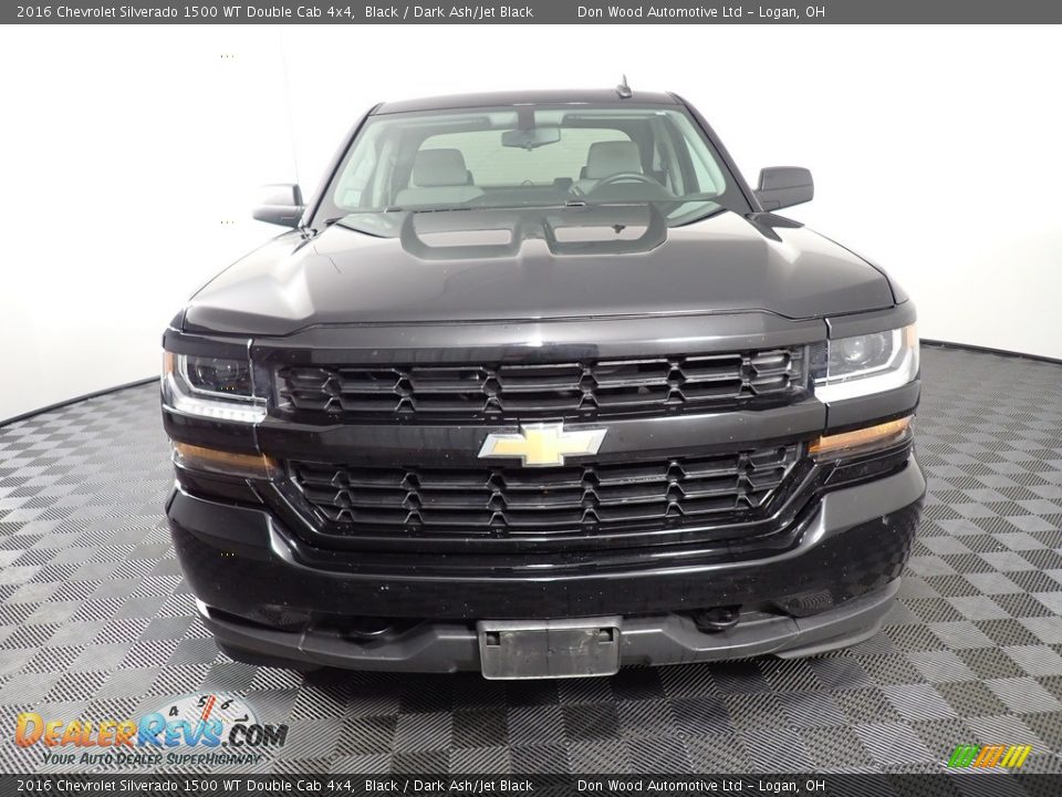 2016 Chevrolet Silverado 1500 WT Double Cab 4x4 Black / Dark Ash/Jet Black Photo #4