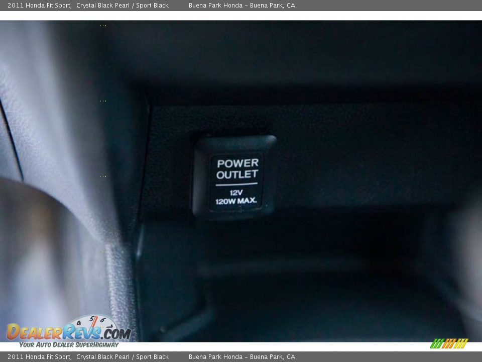 2011 Honda Fit Sport Crystal Black Pearl / Sport Black Photo #15