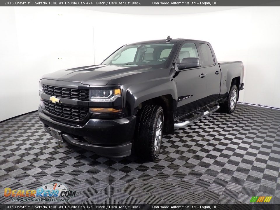 2016 Chevrolet Silverado 1500 WT Double Cab 4x4 Black / Dark Ash/Jet Black Photo #7