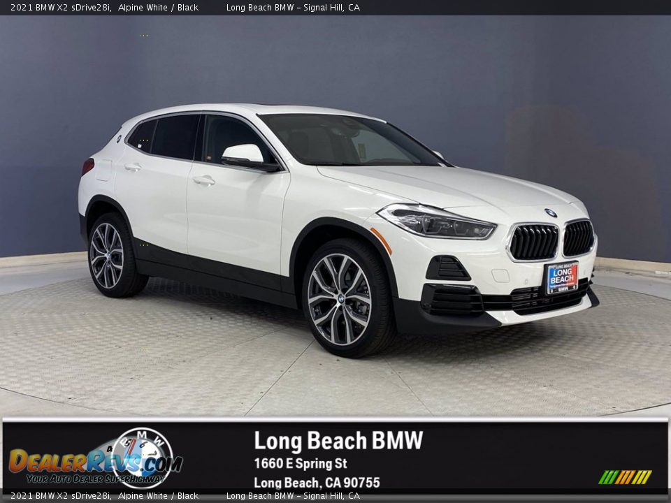 2021 BMW X2 sDrive28i Alpine White / Black Photo #1