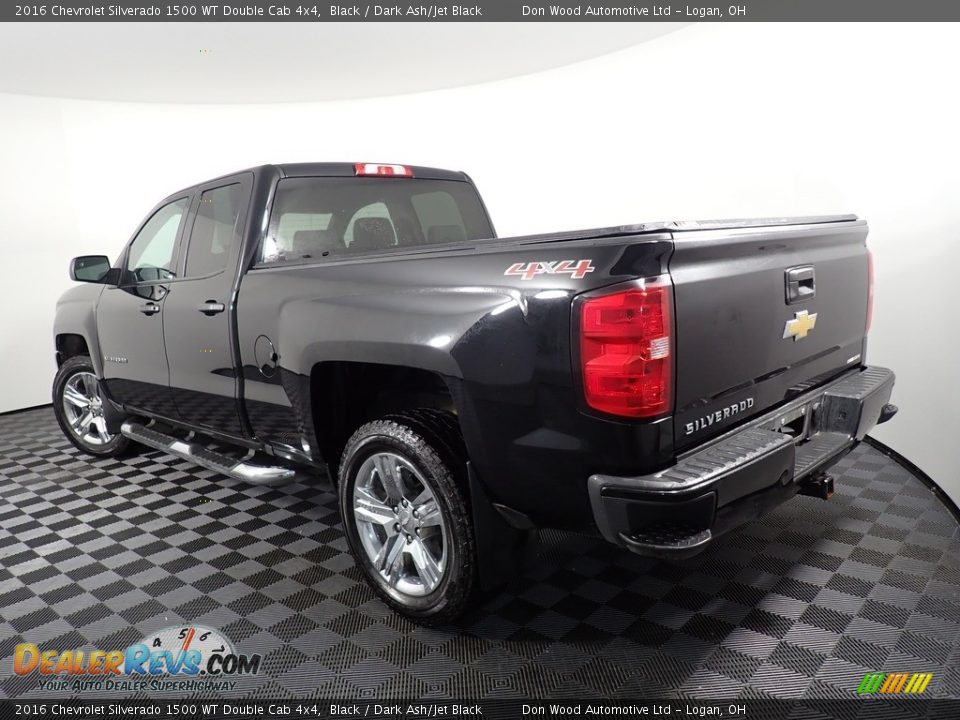 2016 Chevrolet Silverado 1500 WT Double Cab 4x4 Black / Dark Ash/Jet Black Photo #10