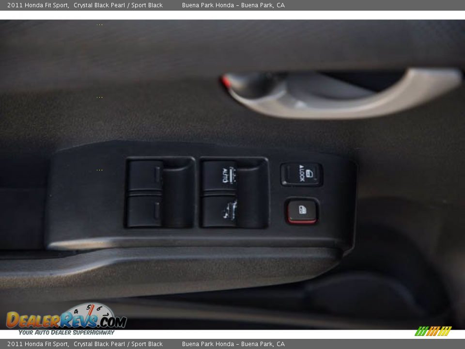 2011 Honda Fit Sport Crystal Black Pearl / Sport Black Photo #27