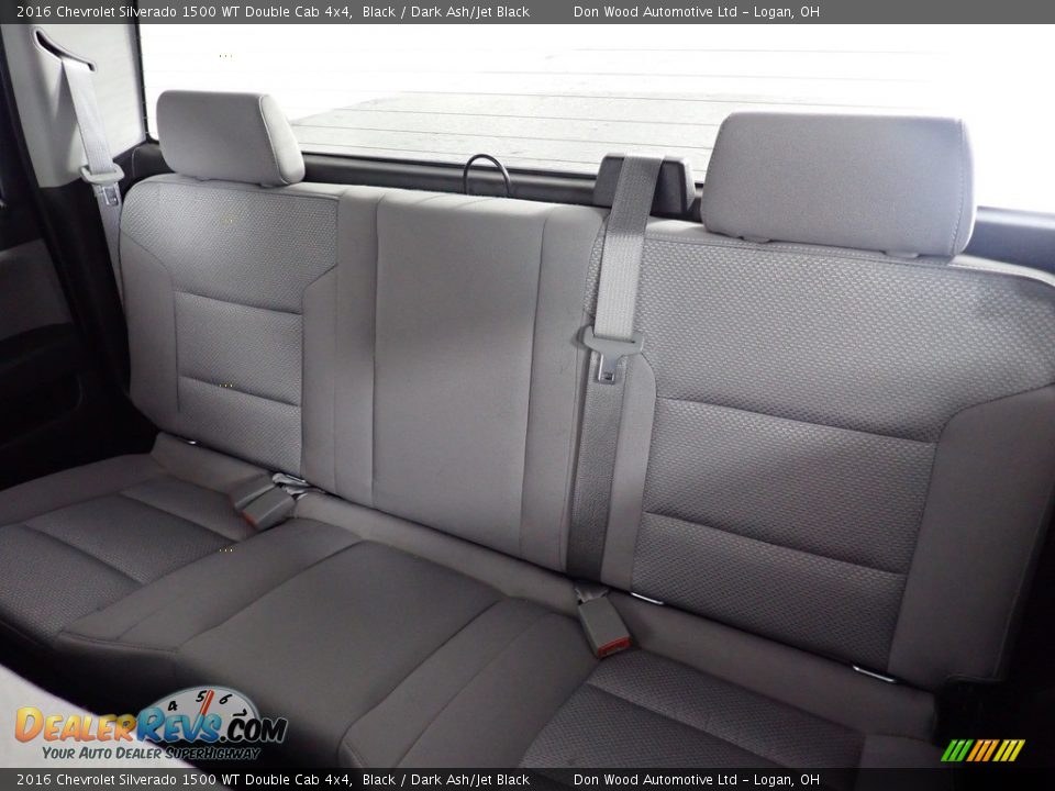 2016 Chevrolet Silverado 1500 WT Double Cab 4x4 Black / Dark Ash/Jet Black Photo #28
