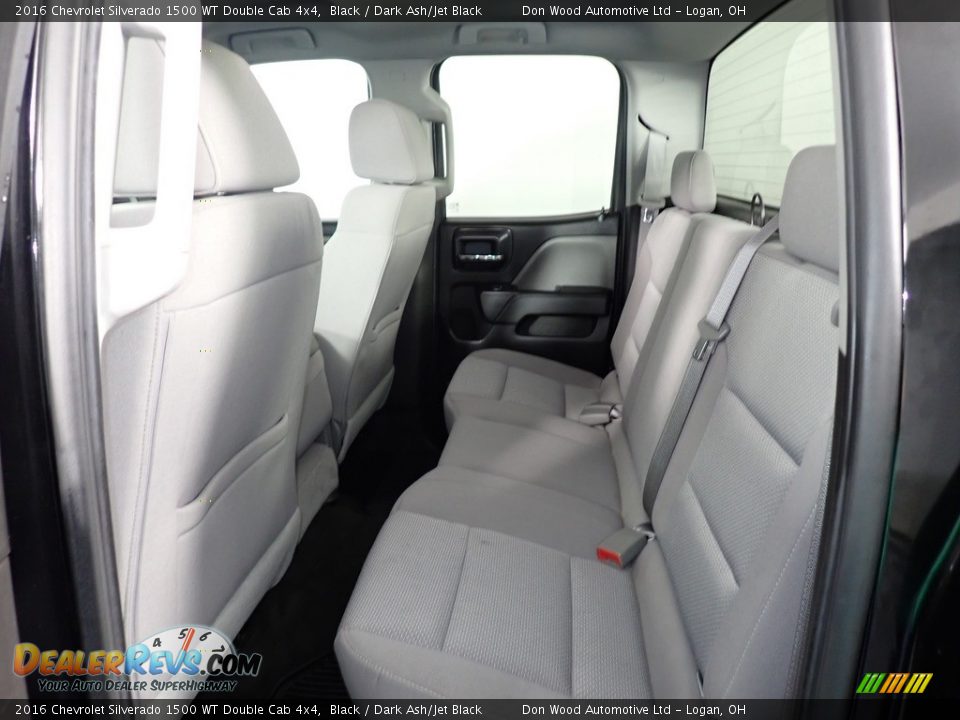 2016 Chevrolet Silverado 1500 WT Double Cab 4x4 Black / Dark Ash/Jet Black Photo #30