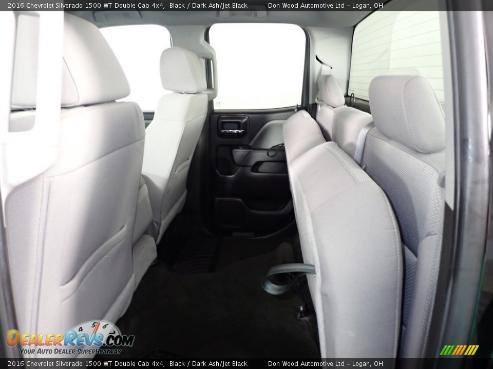 2016 Chevrolet Silverado 1500 WT Double Cab 4x4 Black / Dark Ash/Jet Black Photo #31